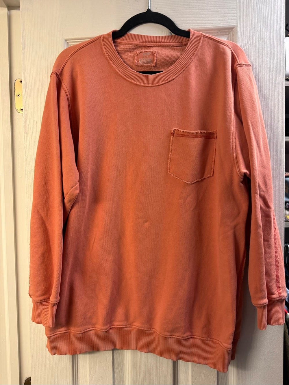 aerie Boxy Crewneck Pocket Sweatshirt - Terracotta